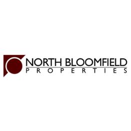 Logo of North Bloomfield Properties with a red geometric design on the left.