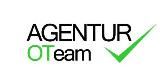 Logo mit Text "AGENTUR OTeam" und grünem Haken.