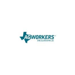 Logo of AgWorkers Insurance with Texas map silhouette.