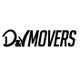 "D&V Movers" logo in bold black text on a white background.