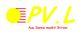 Logo mit gelbem "PV.L", rotem Text "Aus Sonne macht Strom" und einer stilisierten gelben Sonne.