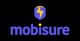 Logo de Mobisure avec un bouclier bleu et jaune sur fond noir.