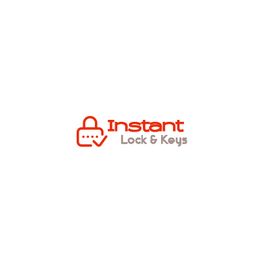 Logo of Instant Lock & Keys with a red lock icon and company name in red and gray text.