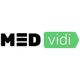 Logo with "MED" in bold black and "vidi" on a green rounded rectangle.