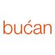 Textlogo in Orangerot: "bucán" auf weißem Hintergrund.