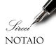Penna stilografica con testo "Sireci Notaio" su sfondo bianco.