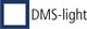 Logo mit blauem Quadrat und Text "DMS-light".