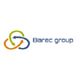 Logo van Barec Group met pijlen in drie kleuren: groen, geel en blauw.
