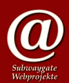 Rotes Logo mit großem '@'-Zeichen und Text: "Subwaygate Webprojekte" darunter.