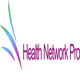 Logo with colorful abstract leaves and the text "Health Network Pro" in purple.