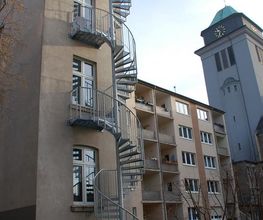 Spindeltreppe als Rettungsweg in Köln