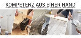 Verschiedene Bau- und Renovierungsarbeiten: Malen, Verlegen, Verputzen und Fliesenlegen.
