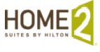 Logo of Home2 Suites by Hilton with a green stylized number 2.