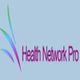 Logo with "Health Network Pro" text and colorful swoosh lines on a blue background.