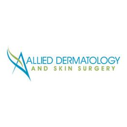 Logo of Allied Dermatology and Skin Surgery with stylized letter "A" in blue and green text.