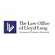 Logo for The Law Office of Lloyd Long, Criminal Defense Attorney, with a blue and white emblem.