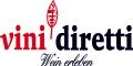Logo von "vini diretti" mit Weinblatt und Schriftzug "Wein erleben".