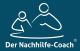 Logo mit zwei stilisierten Figuren und dem Text "Der Nachhilfe-Coach" in Weiß auf blauem Hintergrund.