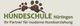 Hundeschule Nürtingen Logo mit Pfotenabdrücken, Slogan: "Ihr Partner für moderne Hundeerziehung".