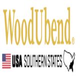 "WoodUbend logo with USA Southern States text and a map outline with an American flag."