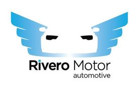 Logo de Rivero Motor: coche estilizado con alas azules y texto "Rivero Motor automotive".