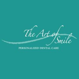The Art of Smile logo with "Personalized Dental Care" text on a teal background.
