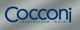 Logo con la scritta "Cocconi Lavorazione Marmi" su sfondo grigio sfumato.