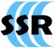 Logo mit drei blauen Wellen hinter den schwarzen Buchstaben "SSR".