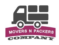 Truck logo with text: Movers N Packers Company.