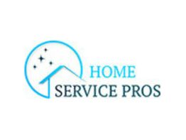 Logo: "Home Service Pros" with a roof silhouette and stars inside a blue circle.