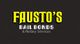 Logo: "Fausto's Bail Bonds & Notary Services" in yellow and white text on a dark background.