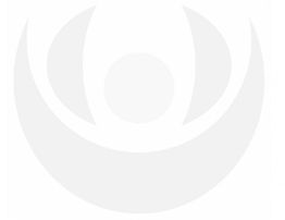 Abstraktes, kreisförmiges, graues Symbol auf weißem Hintergrund.