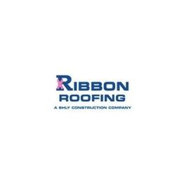 Ribbon Roofing logo, with "A Shly Construction Company" tagline beneath.