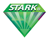 Grünes Diamant-Logo mit dem Wort "STARK" in Großbuchstaben.