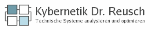 Logo: Drei blaue Quadrate und Schriftzug "Kybernetik Dr. Reusch" mit kleinem Text darunter.