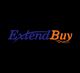 "ExtendBuy logo with blue and orange text and cart icon on a black background."