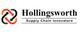 Logo with interlocking arrows and text: "Hollingsworth Supply Chain Innovators."