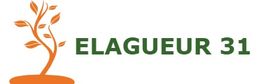 Logo d'un arbre stylisé orange avec le texte "ELAGUEUR 31".