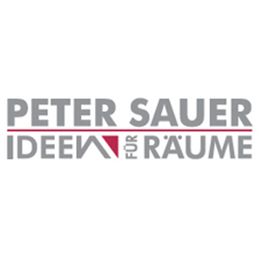 Logo mit Text: "Peter Sauer - Ideen für Räume".