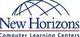Logo von New Horizons Computer Learning Centers mit stilisiertem Globus darüber.