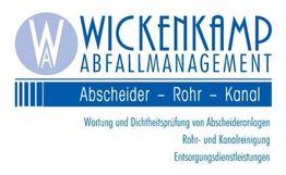 Logo von Wickenkamp Abfallmanagement mit Dienstleistungen für Abscheider, Rohr und Kanal.