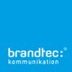 Blaues Logo mit weißem Schriftzug "brandtec: kommunikation".