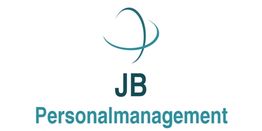 Logo mit stilisiertem Kreis über den Texten "JB" und "Personalmanagement" in Blau.