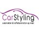 Logo van CarStyling met paarse autolijn: automatten & kofferbakmatten op maat.