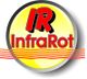 Gelbes Logo mit rotem Text "IR InfraRot" und roten Linien darunter.