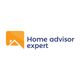 Logo with "Home advisor expert" text and an orange house icon.