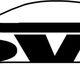 Silhouette eines Autos mit den Buchstaben SW und "Tuning" im Design.