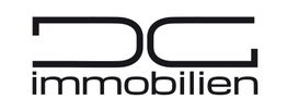 Schwarzes Logo mit stilisierten Buchstaben "DG" über dem Wort "immobilien" auf weißem Hintergrund.