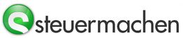 Grünes Logo mit weißem "S" und dem Text "steuermachen" in schwarzer Schrift.