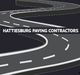 Curved road illustration with "Hattiesburg Paving Contractors" text overlay.
